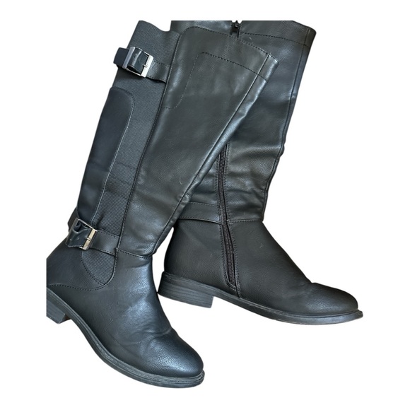 De Blossom collection black boots with side zipper - Picture 4 of 5